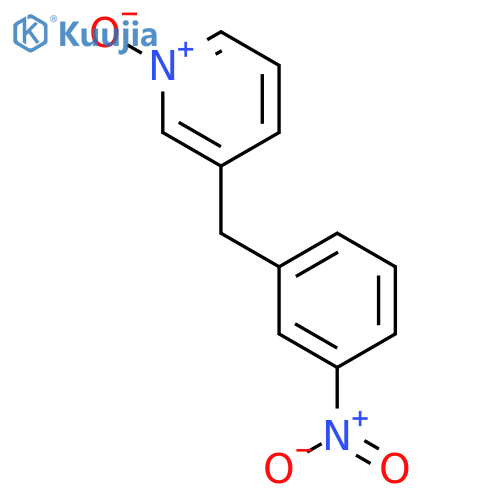 Pyridine, 3-[(3-nitrophenyl)methyl]-, 1-oxide structure