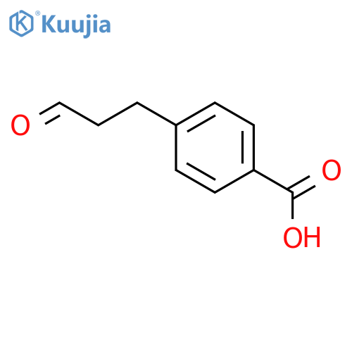 Benzoic acid, 4-(3-oxopropyl)- structure