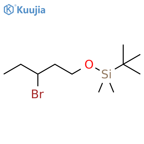 SILANE, [(3-BROMOPENTYL)OXY](1,1-DIMETHYLETHYL)DIMETHYL- structure