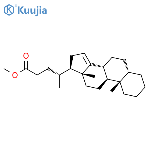 Chol-14-en-24-oic acid, methyl ester, (5b)- structure