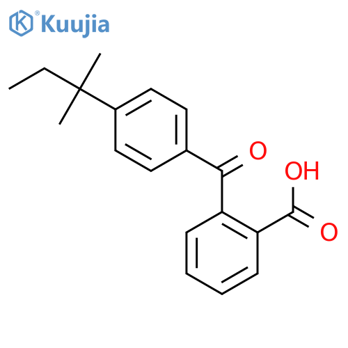 Benzoic acid,2-[4-(1,1-dimethylpropyl)benzoyl]- structure
