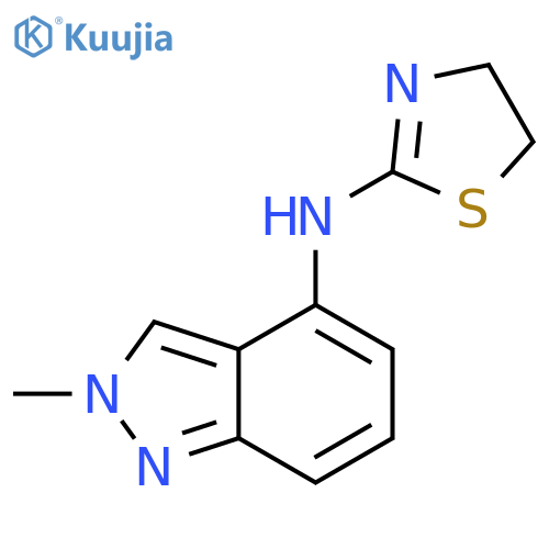 2H-Indazol-4-amine, N-(4,5-dihydro-2-thiazolyl)-2-methyl- structure