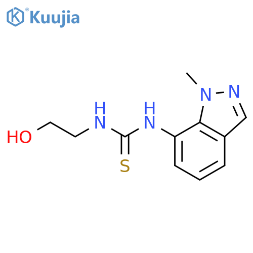Thiourea, N-(2-hydroxyethyl)-N'-(1-methyl-1H-indazol-7-yl)- structure
