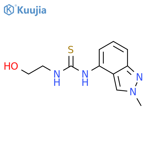Thiourea, N-(2-hydroxyethyl)-N'-(2-methyl-2H-indazol-4-yl)- structure
