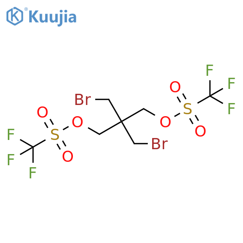 Methanesulfonic acid, trifluoro-, 2,2-bis(bromomethyl)-1,3-propanediylester structure