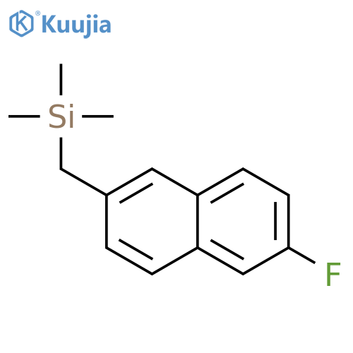 Silane, [(6-fluoro-2-naphthalenyl)methyl]trimethyl- structure