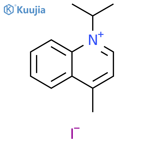 Quinolinium, 4-methyl-1-(1-methylethyl)-, iodide structure