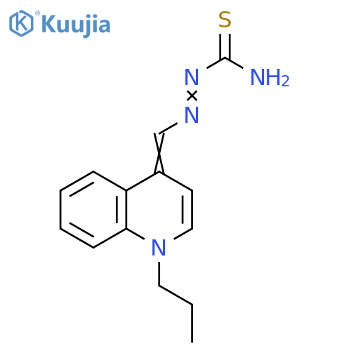 Diazenecarbothioamide, 2-[(1-propyl-4(1H)-quinolinylidene)methyl]- structure