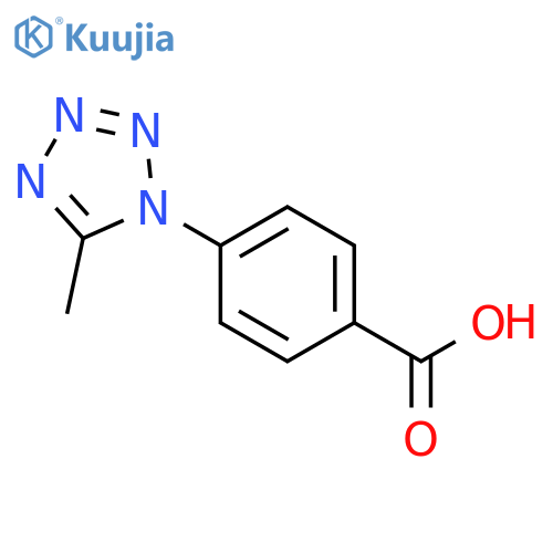 4-(5-methyl-1H-1,2,3,4-tetrazol-1-yl)benzoic acid structure
