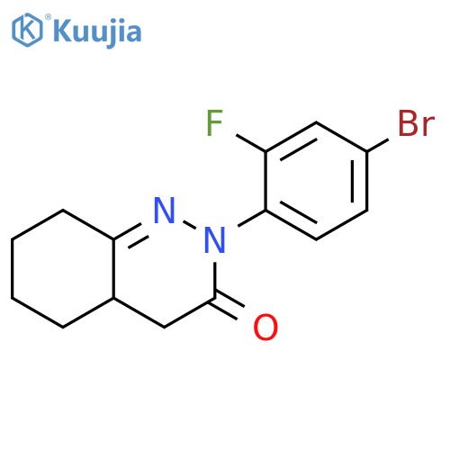 3(2H)-Cinnolinone, 2-(4-bromo-2-fluorophenyl)-4,4a,5,6,7,8-hexahydro- structure