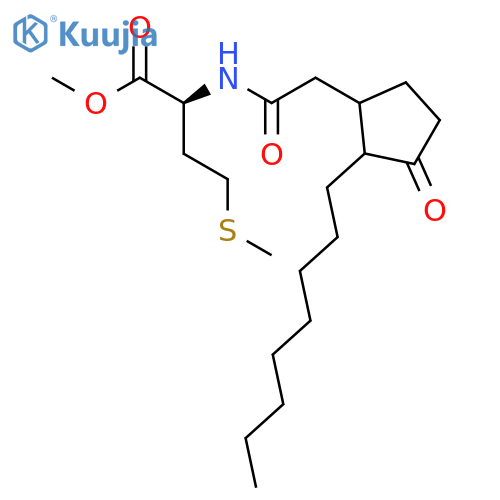 L-METHIONINE, N-[(2-OCTYL-3-OXOCYCLOPENTYL)ACETYL]-, METHYL ESTER structure