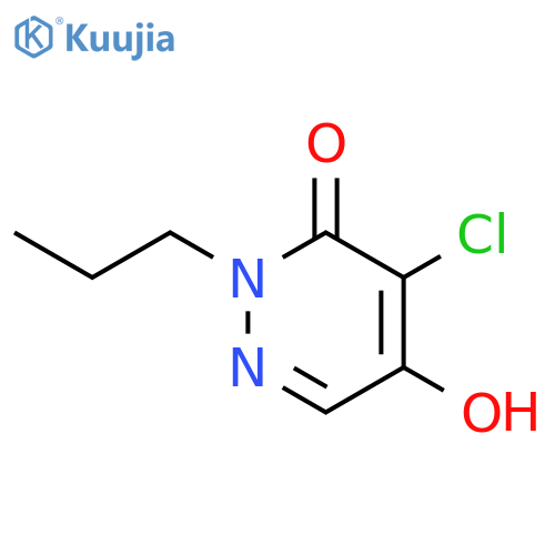 3(2H)-Pyridazinone, 4-chloro-5-hydroxy-2-propyl- structure