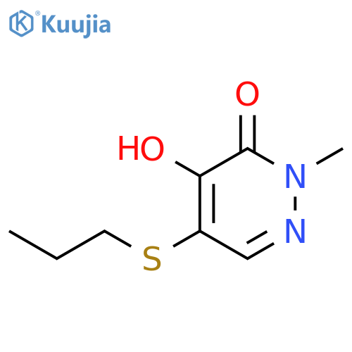 3(2H)-Pyridazinone, 4-hydroxy-2-methyl-5-(propylthio)- structure