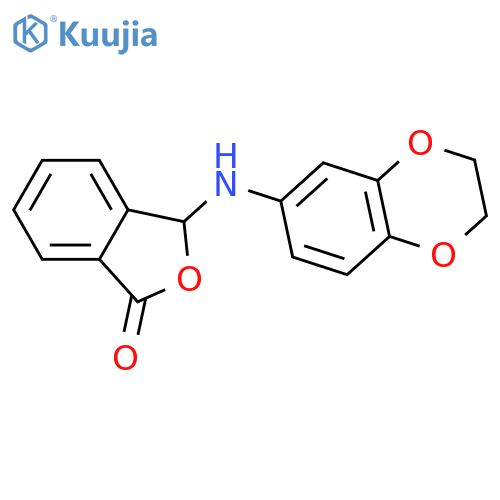 1(3H)-Isobenzofuranone,3-[(2,3-dihydro-1,4-benzodioxin-6-yl)amino]- structure