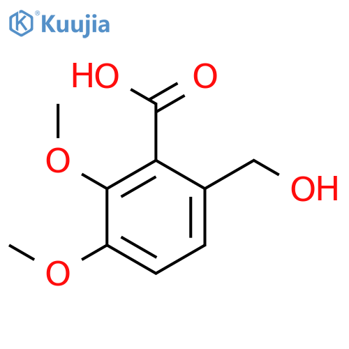 Benzoic acid, 6-(hydroxymethyl)-2,3-dimethoxy- structure