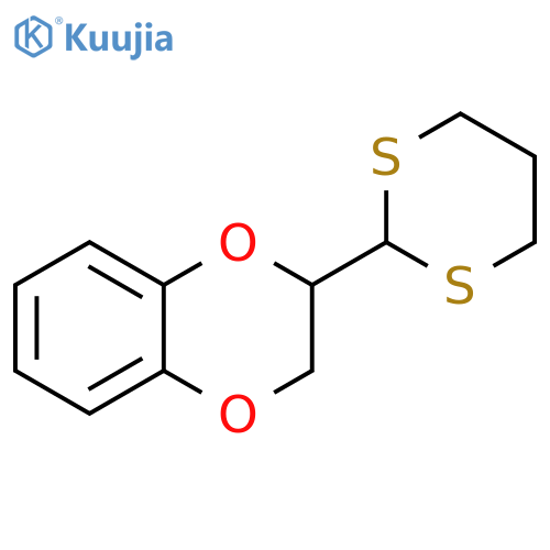 1,4-Benzodioxin, 2-(1,3-dithian-2-yl)-2,3-dihydro- structure