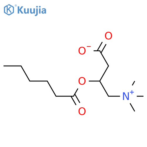 1-Propanaminium,3-carboxy-N,N,N-trimethyl-2-[(1-oxohexyl)oxy]-, inner salt structure