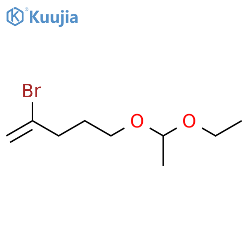 1-Pentene, 2-bromo-5-(1-ethoxyethoxy)- structure