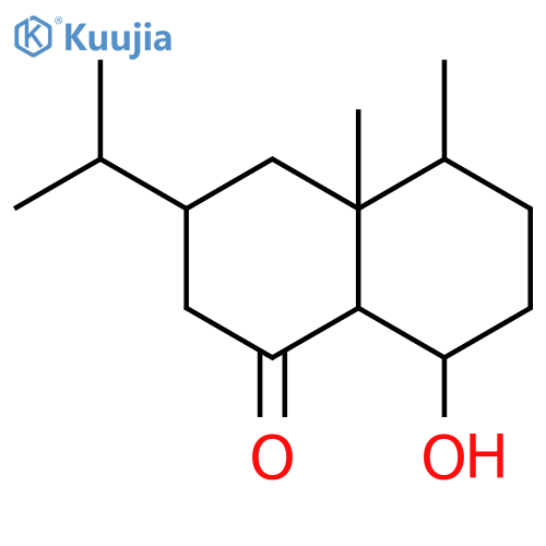 1(2H)-Naphthalenone,octahydro-8-hydroxy-4a,5-dimethyl-3-(1-methylethyl)- structure
