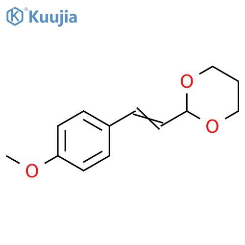 1,3-Dioxane, 2-[2-(4-methoxyphenyl)ethenyl]- structure