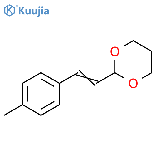 1,3-Dioxane, 2-[2-(4-methylphenyl)ethenyl]- structure
