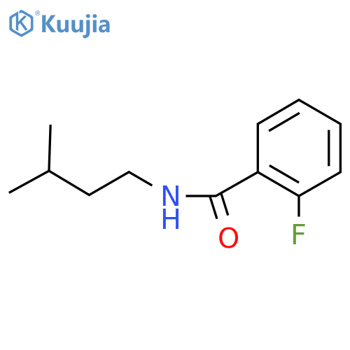 Benzamide, 2-fluoro-N-(3-methylbutyl)- structure