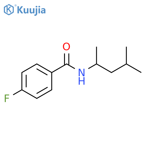Benzamide, N-(1,3-dimethylbutyl)-4-fluoro- structure