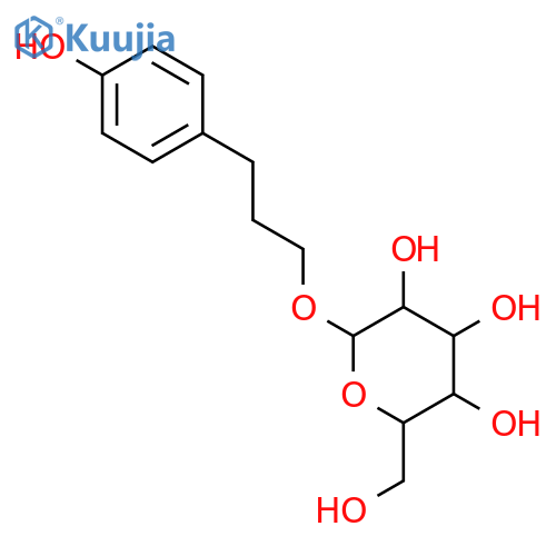 b-D-Glucopyranoside,3-(4-hydroxyphenyl)propyl structure