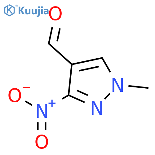1-methyl-3-nitro-1H-pyrazole-4-carbaldehyde structure