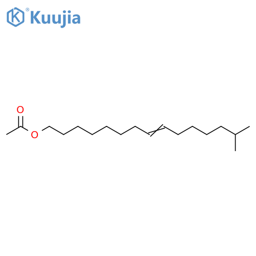 8-Pentadecen-1-ol, 14-methyl-, acetate structure