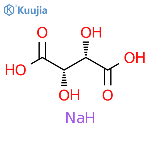 Butanedioic acid, 2,3-dihydroxy-, sodium salt (1:), (2R,3R)-rel- structure