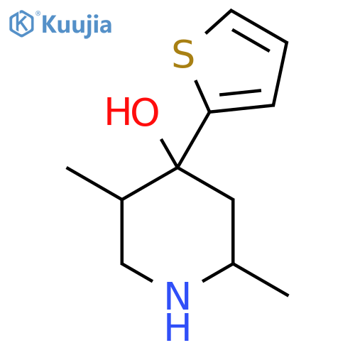 4-PIPERIDINOL, 2,5-DIMETHYL-4-(2-THIENYL)- structure