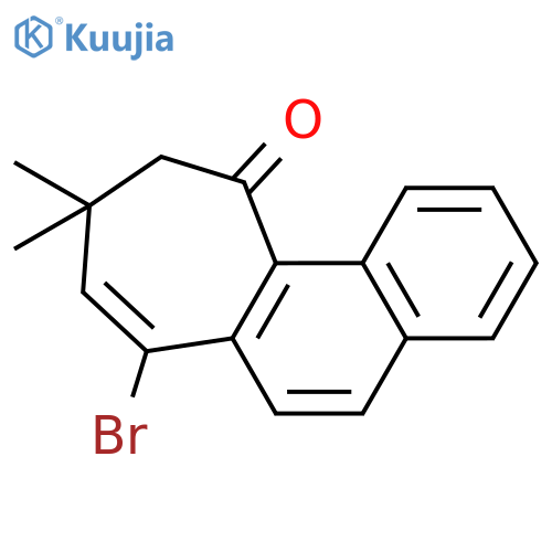 11H-Cyclohepta[a]naphthalen-11-one,7-bromo-9,10-dihydro-9,9-dimethyl- structure