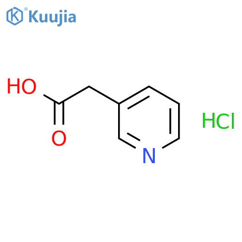2-(3-pyridyl)acetic acid;hydrochloride structure