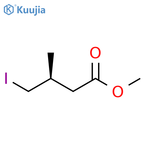 Butanoic acid, 4-iodo-3-methyl-, methyl ester, (S)- structure