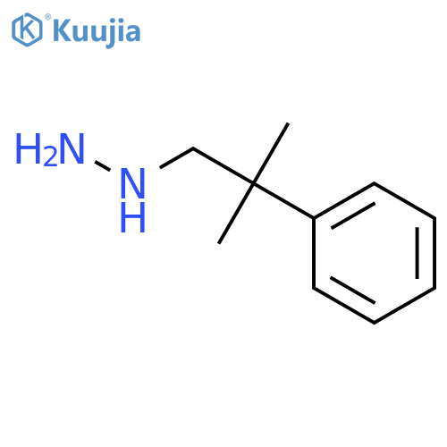 (2-methyl-2-phenylpropyl)hydrazine structure