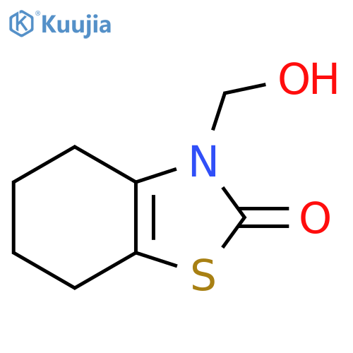 2(3H)-Benzothiazolone, 4,5,6,7-tetrahydro-3-(hydroxymethyl)- structure
