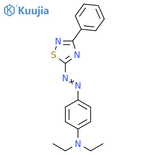 Benzenamine, N,N-diethyl-4-[(3-phenyl-1,2,4-thiadiazol-5-yl)azo]- structure