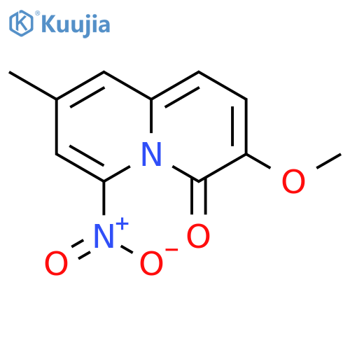4H-Quinolizin-4-one, 3-methoxy-8-methyl-6-nitro- structure