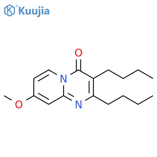 4H-Pyrido[1,2-a]pyrimidin-4-one, 2,3-dibutyl-8-methoxy- structure