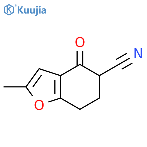 5-Benzofurancarbonitrile, 4,5,6,7-tetrahydro-2-methyl-4-oxo- structure