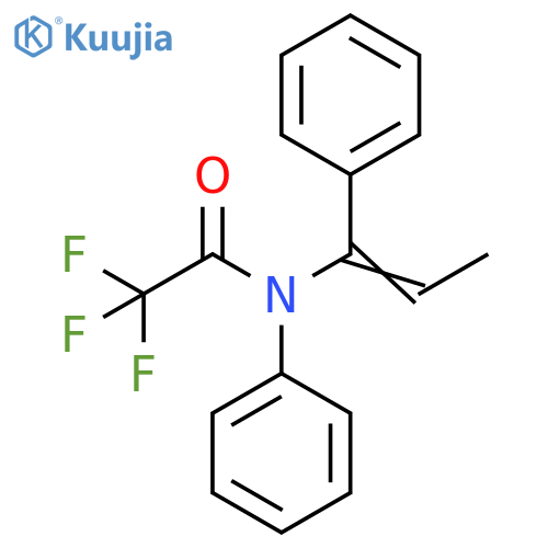 Acetamide, 2,2,2-trifluoro-N-phenyl-N-(1-phenyl-1-propenyl)- structure