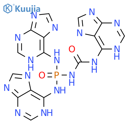 UREA, N-[BIS(1H-PURIN-6-YLAMINO)PHOSPHINYL]-N'-1H-PURIN-6-YL- structure