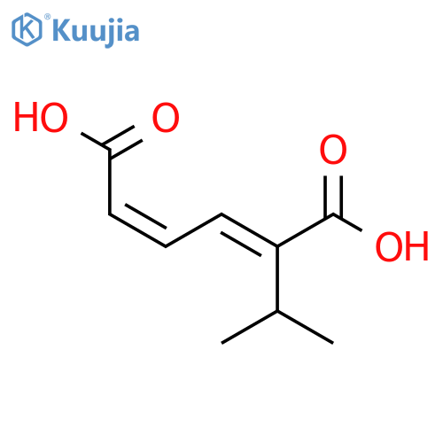 2,4-Hexadienedioic acid, 2-(1-methylethyl)-, (E,Z)- structure