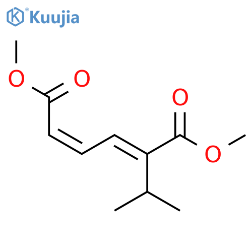 2,4-Hexadienedioic acid, 2-(1-methylethyl)-, dimethyl ester, (E,Z)- structure