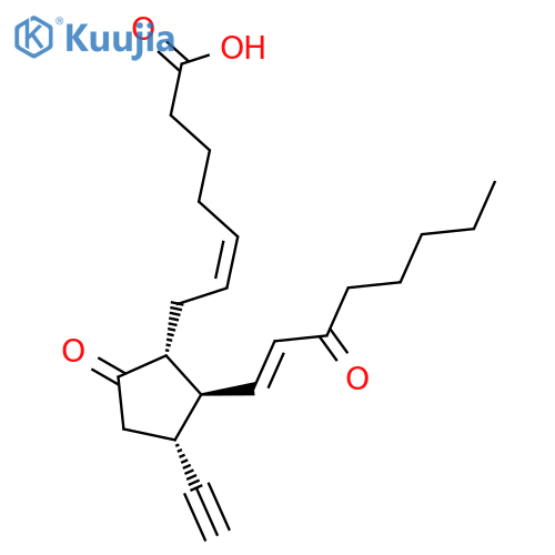 Prosta-5,13-dien-1-oic acid, 11-ethynyl-9,15-dioxo-, (5Z,11a,13E)- structure