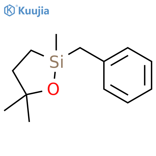 1-Oxa-2-silacyclopentane, 2,5,5-trimethyl-2-(phenylmethyl)- structure