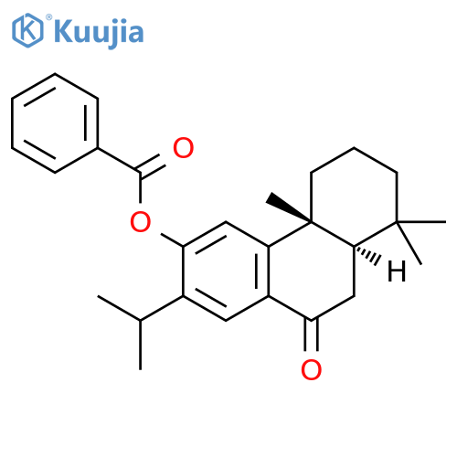 9(1H)-Phenanthrenone,6-(benzoyloxy)-2,3,4,4a,10,10a-hexahydro-1,1,4a-trimethyl-7-(1-methylethyl)-, trans- structure