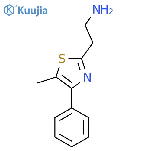 2-(5-methyl-4-phenyl-1,3-thiazol-2-yl)ethan-1-amine structure