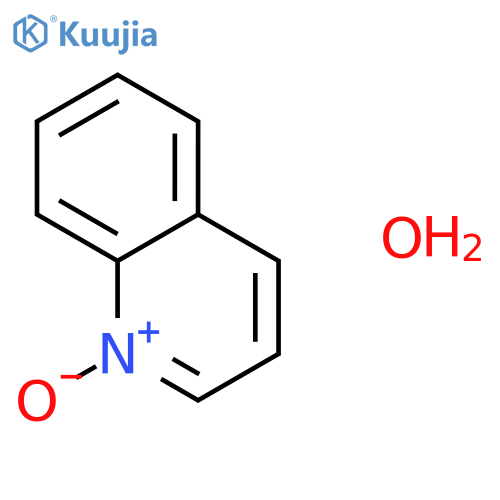 Quinoline, 1-oxide,hydrate (1:1) structure